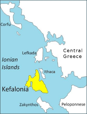 Map Of Kefalonia Island Kefalonia Island | Wildlifesense.com