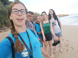 2019-07-20 Beach walking Sophie Argostoli 2019-07-20 Beach walking Sophie Argostoli