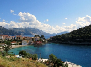 A view from the hilltop in Assos, Kefalonia