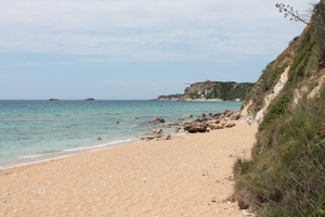 Megali Petra along the beach