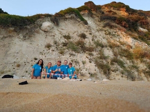 Avithos team after relocating a nest