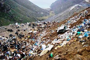 Illegal lanfill site in Andros, Greece Illegal lanfill site in Andros, Greece