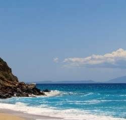 Koroni beach in Kefalonia