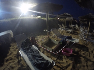 Light pollution Xi Beach