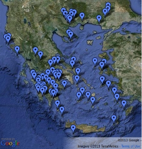 Map of 78 remaining illegal landfill sites in Greece Map of 78 remaining illegal landfill sites in Greece
