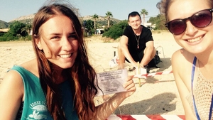 Team Skala on the beach in July 2016